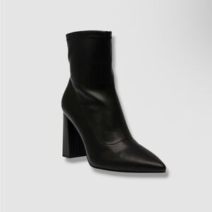 Wild Pair Women's Black Iloise Block-Heel Dress Booties